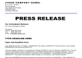 press release today