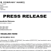 press release today