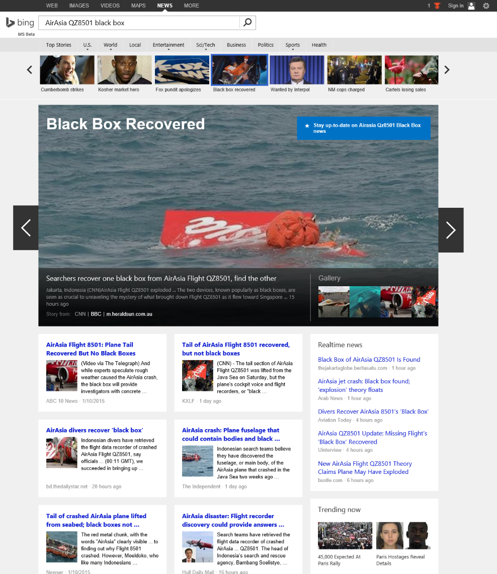 bing news top stories