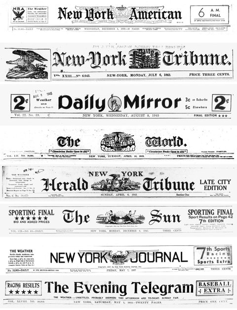 major newspapers